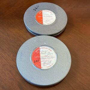VTG 1950’s set of 2 Compco box canisters for 400ft 16mm movie film Empty